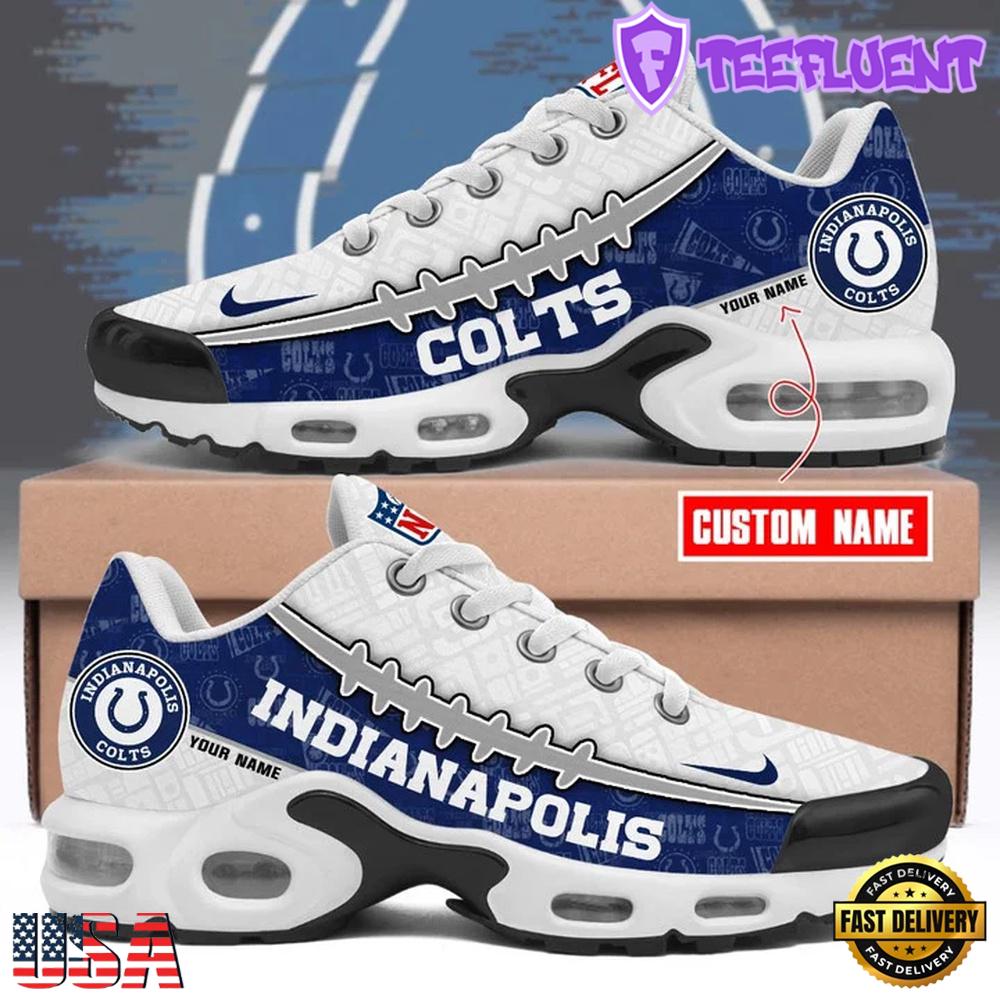 Custom Name NFL Indianapolis Colts Air Max Plus Shoes