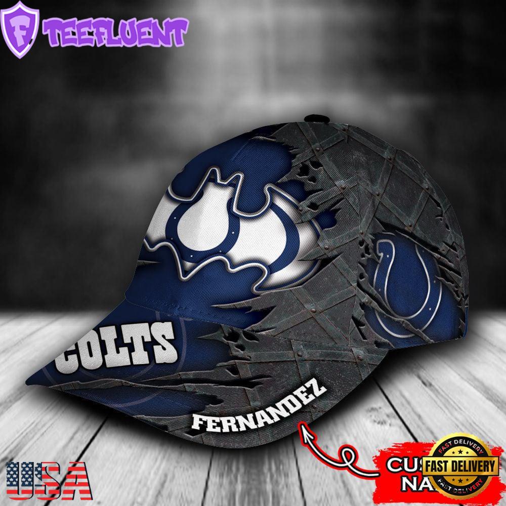 Custom Name NFL Indianapolis Colts Batman 3D Classic Cap Hats Custom Name NFL Indianapolis Colts Batman 3D Classic Cap Hats