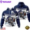 Custom Name NFL Indianapolis Colts Mascot All Over Print Hoodie Shirt