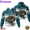 Custom Name NFL Jacksonville Jaguars Mascot All Over Print Hoodie Shirt