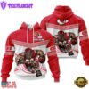 Custom Name NFL Kansas City Chiefs Mascot All Over Print Hoodie Shirt