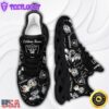Custom Name NFL Las Vegas Raiders Mickey Mouse Max Soul Shoes