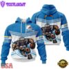 Custom Name NFL Los Angeles Chargers Mascot All Over Print Hoodie Shirt
