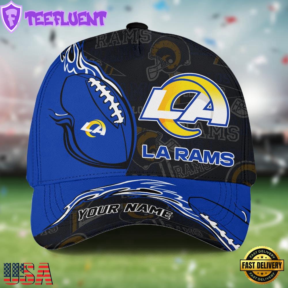 Custom Name NFL Los Angeles Rams Classic Cap For Fans