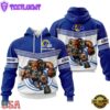 Custom Name NFL Los Angeles Rams Mascot All Over Print Hoodie Shirt