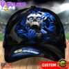 Custom Name NFL Los Angeles Rams Skull Halloween Baseball Cap