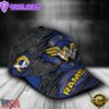 Custom Name NFL Los Angeles Rams Wonder Woman Logo All Over Print - Blue 3D Classic Cap