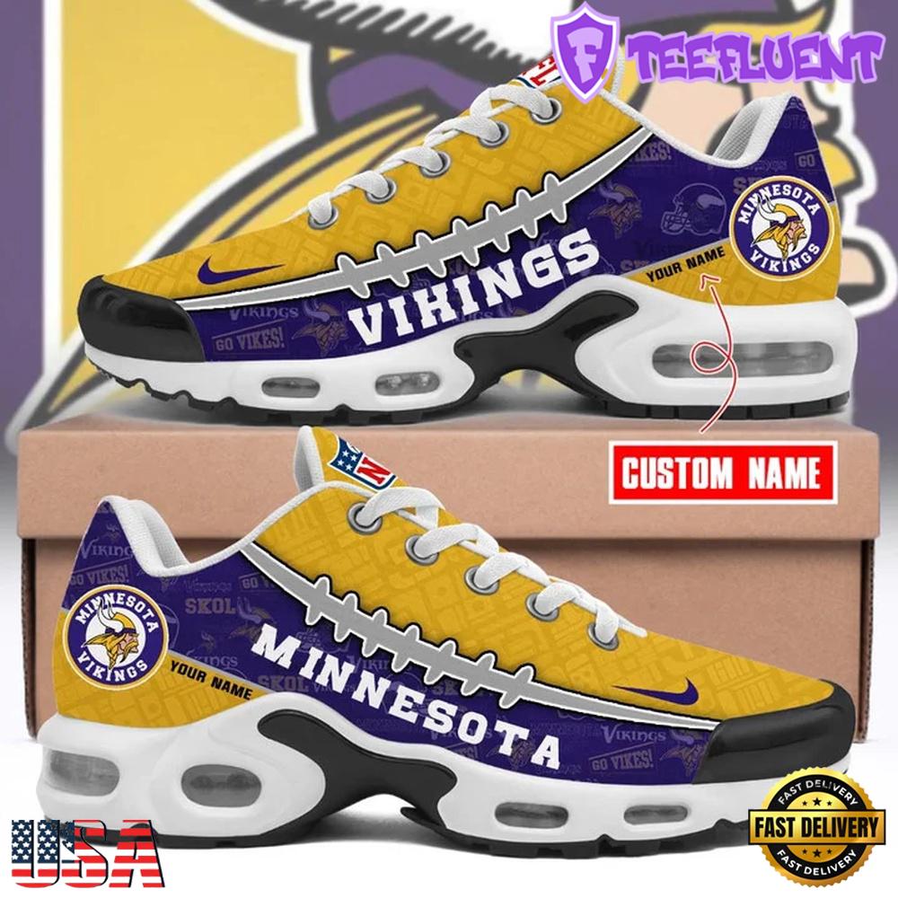 Custom Name NFL Minnesota Vikings Air Max Plus Shoes