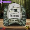 Custom Name NFL New England Patriots Camo Hunting Classic Cap For Fans
