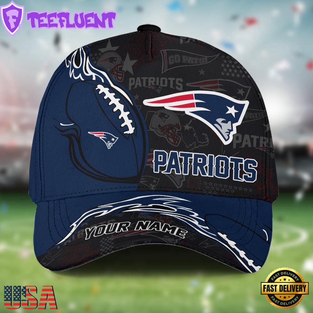 Custom Name NFL New England Patriots Classic Cap For Fans
