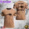 Custom Name NFL New England Patriots Team Football 3D T-Shirt