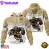 Custom Name NFL New Orleans Saints Mascot All Over Print Hoodie Shirt