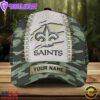 Custom Name NFL New OrleansSaints Camo Hunting Classic Cap For Fans