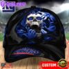 Custom Name NFL New York Giants Skull Halloween Baseball Cap