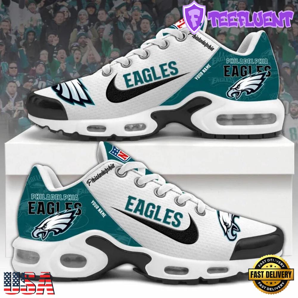 Custom Name NFL Philadelphia Eagles Air Max Plus Shoes