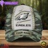 Custom Name NFL Philadelphia Eagles Camo Hunting Classic Cap For Fans