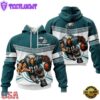 Custom Name NFL Philadelphia Eagles Mascot All Over Print Hoodie Shirt