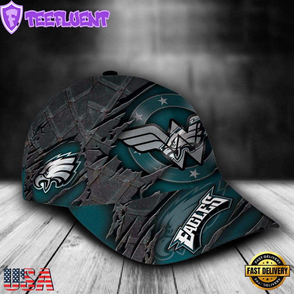 Custom Name NFL Philadelphia Eagles Wonder Woman All Over Print 3D Classic Cap