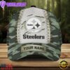 Custom Name NFL Pittsburgh Steelers Camo Hunting Classic Cap For Fans