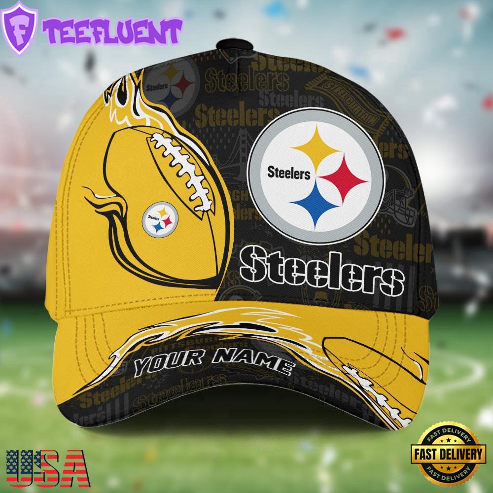 Custom Name NFL Pittsburgh Steelers Classic Cap For Fans