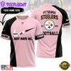 Custom Name NFL Pittsburgh Steelers Football Team All Over Print T-Shirt For Fans