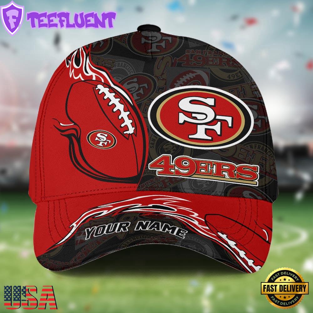 Custom Name NFL San Francisco 49ers Classic Cap For Fans
