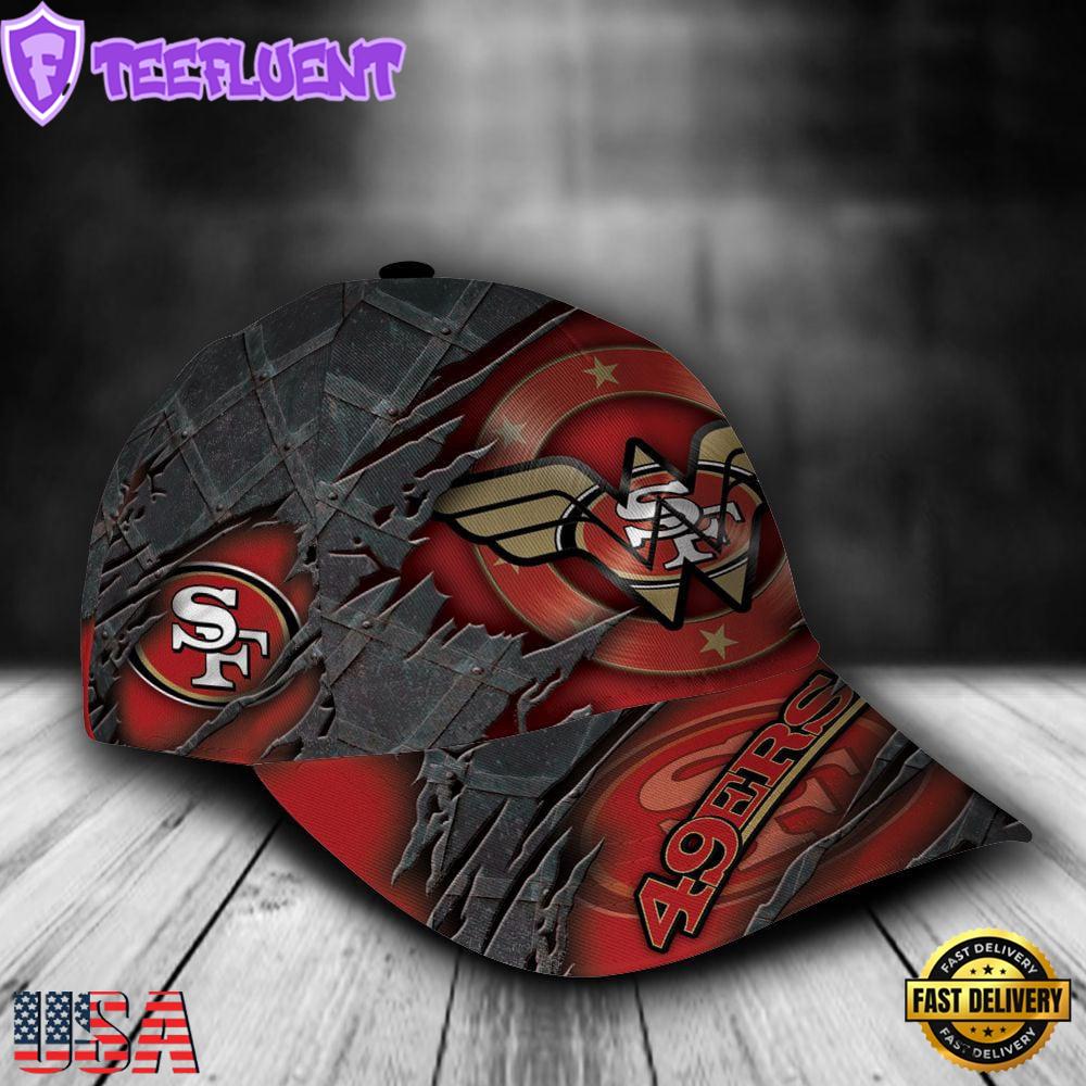Custom Name NFL San Francisco 49ers Wonder Woman All Over Print 3D Classic Cap