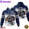 Custom Name NFL Seattle Seahawks Mascot All Over Print Hoodie Shirt
