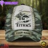 Custom Name NFL Tennessee Titans Camo Hunting Classic Cap For Fans