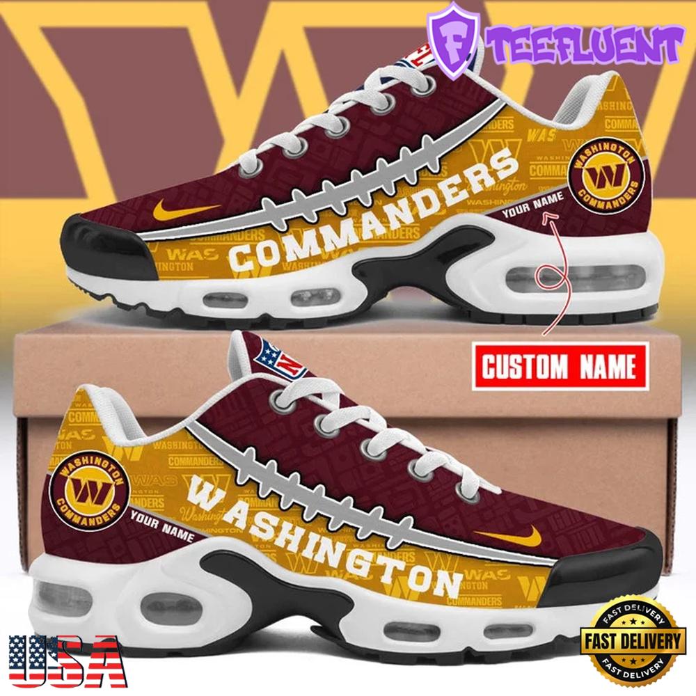 Custom Name NFL Washington Commanders Air Max Plus Shoes