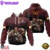 Custom Name NFL Washington Commanders Mascot All Over Print Hoodie Shirt