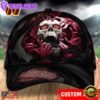 Custom Name NFL Washington Commanders Skull Halloween Baseball Cap