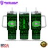 Custom Name NHL Montreal Canadiens Happy St. Patrick’s Day Stainless Steel Tumbler 40Oz With Handle