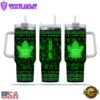 Custom Name NHL Toronto Maple Leafs Happy St. Patrick’s Day Stainless Steel Tumbler 40Oz With Handle