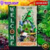 Custom Name Oklahoma State Cowboys Happy St. Patrick's Day Shamrock House And Garden Flag