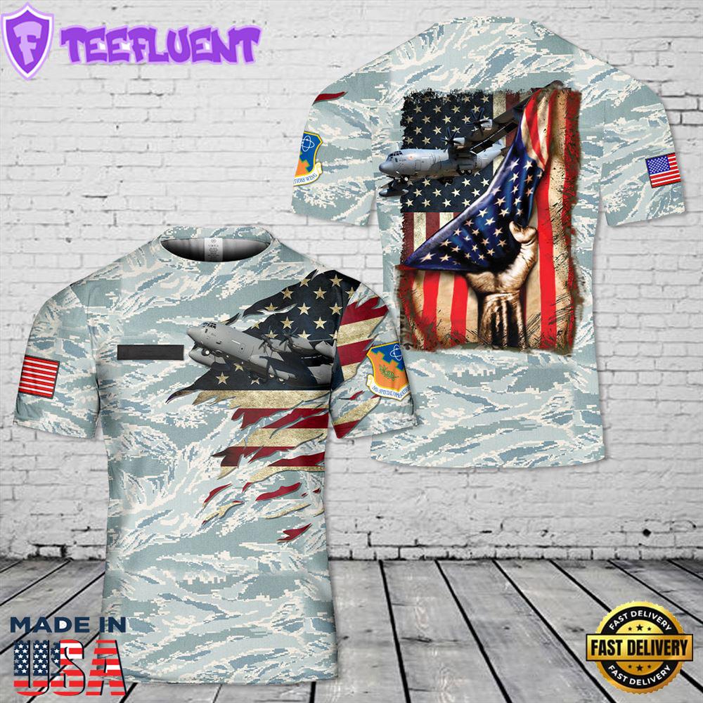 Custom Name Pennsylvania Air National Guard 193rd Special Operations Squadron EC-130J 3D T-shirt