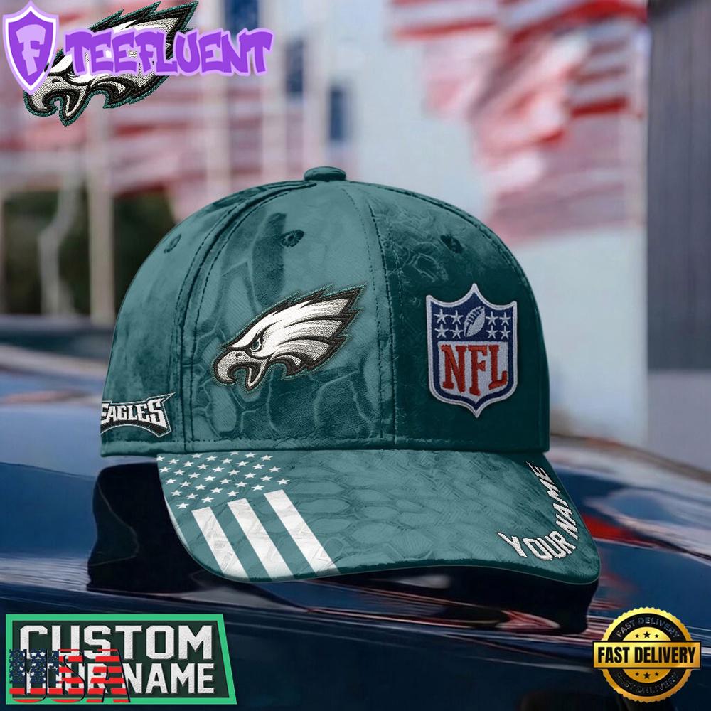 Custom Name Philadelphia Eagles NFL Heritage Classic Cap For Fans