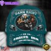 Custom Name Philadelphia Eagles NFL Mascot Damn Right Football Team Baseball Cap
