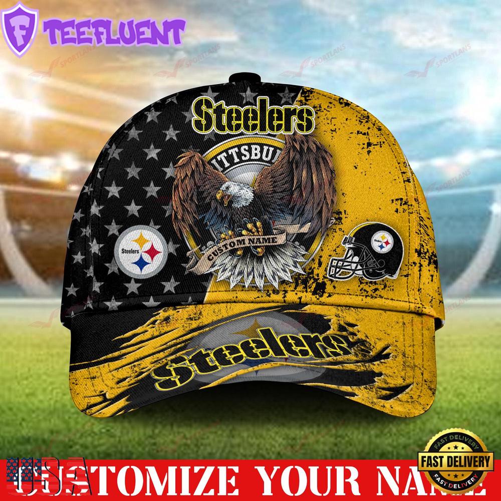 Custom Name Pittsburgh Steelers NFL 3D Classic Baseball Cap Classic Cap