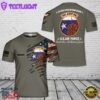 Custom Name Puerto Rico Air National Guard 140th aircraft control and warning squadron T-Shirt 3D 1
