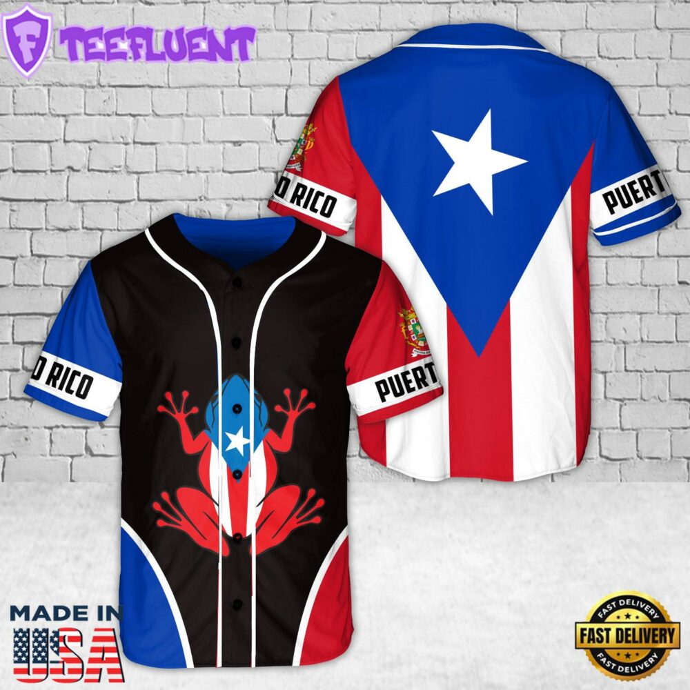 Custom Name Puerto Rico Baseball Jersey