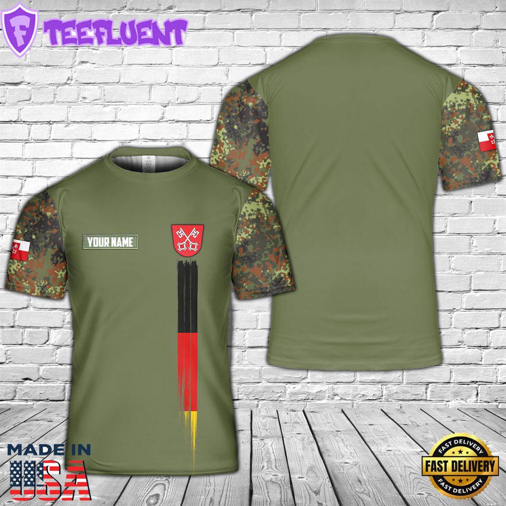 Custom Name Regensburg Bavaria Germany T-Shirt 3D