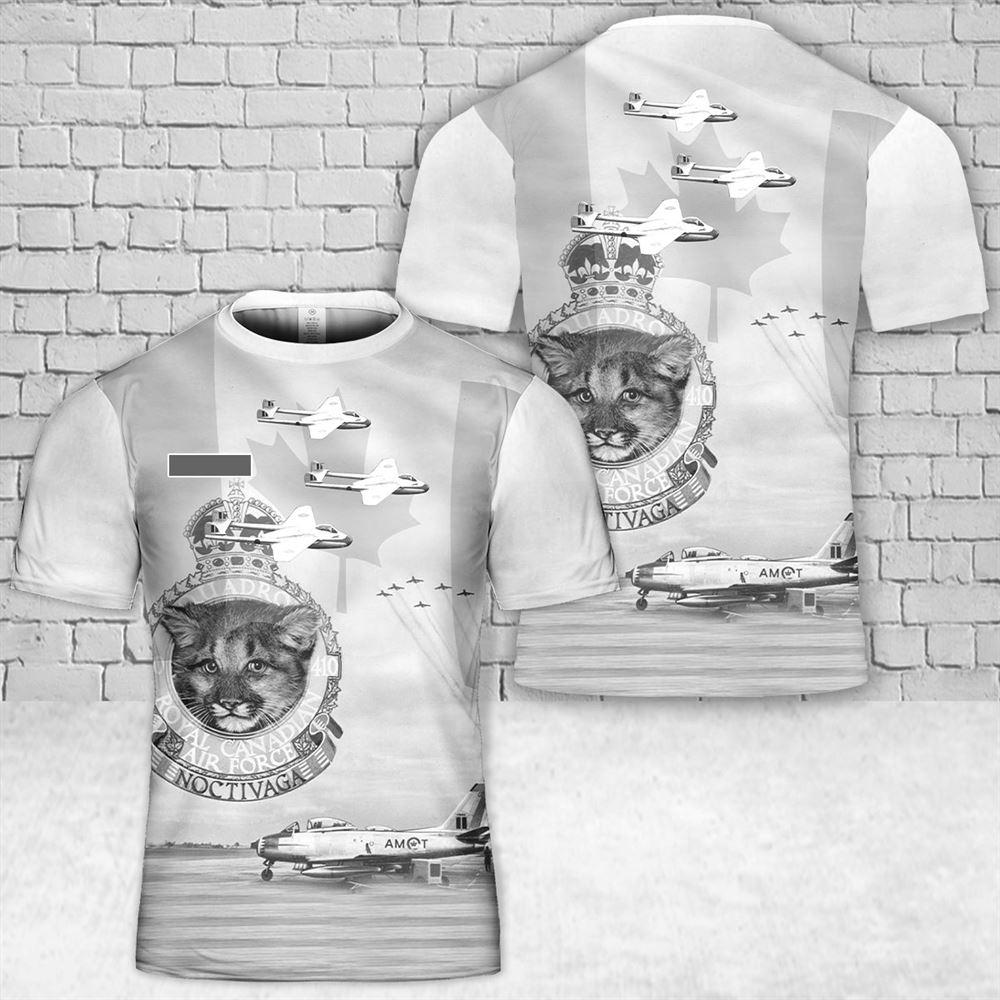 Custom Name Royal Canadian Air Force Blue Devils (410 (F) Squadron Aerobatic Team) Aerobatic flight demonstration team T-Shirt 3D