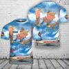 Custom Name Royal Canadian Air Force Golden Hawks Aerobatic flight demonstration team T-Shirt 3D