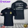 Custom Name Royal Navy HMS Alacrity (F174) 3D T-Shirt