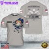 Custom Name Royal Navy Submarine Veteran Badge T-Shirt 3D
