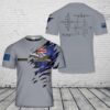 Custom Name Royal New Zealand Air Force Lockheed P-3K Orion T-Shirt 3D