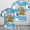 Custom Name Royal New Zealand Air Force Red Checkers Aerobatic display team T-Shirt 3D