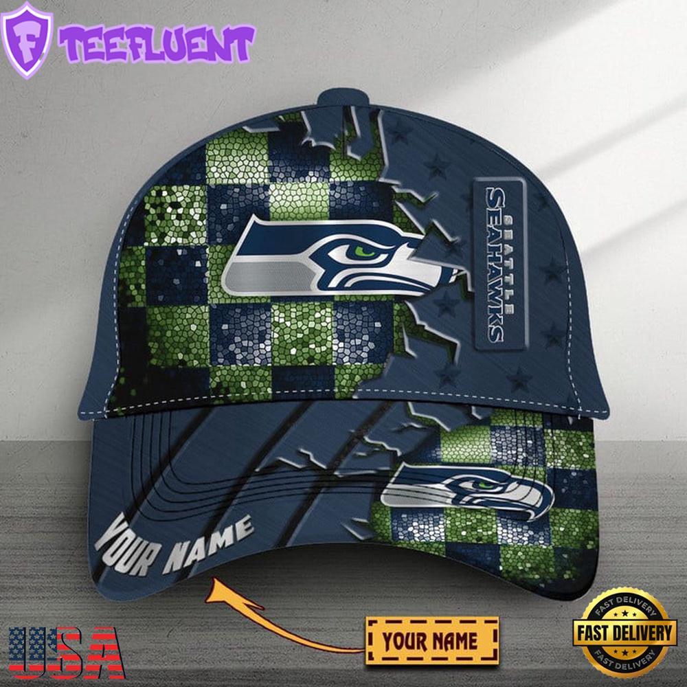Custom Name Seattle Seahawks Classic Baseball Cap