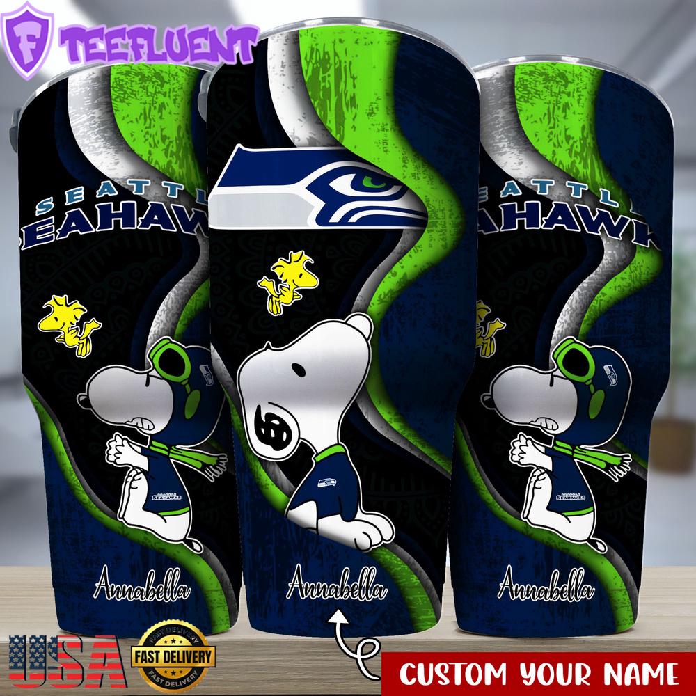 Custom Name Seattle Seahawks NFLSport Team Tumbler